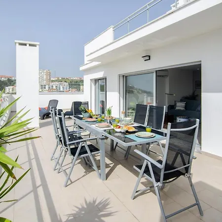 Sky Terrace - Sea Views & Bbq By Silver Prop Apartamento Nazaré